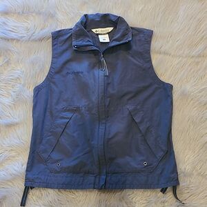 Columbia womens dark blue cotton vest size small‎